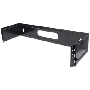 Intellinet 19″ Hinged Wall Bracket, 2U, Black