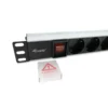 Equip 8-Outlet German Power Distribution Unit, Aluminum Shell