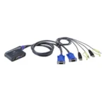 ATEN 2-Port USB KVM switch Blue
