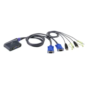 ATEN 2-Port USB KVM switch Blue