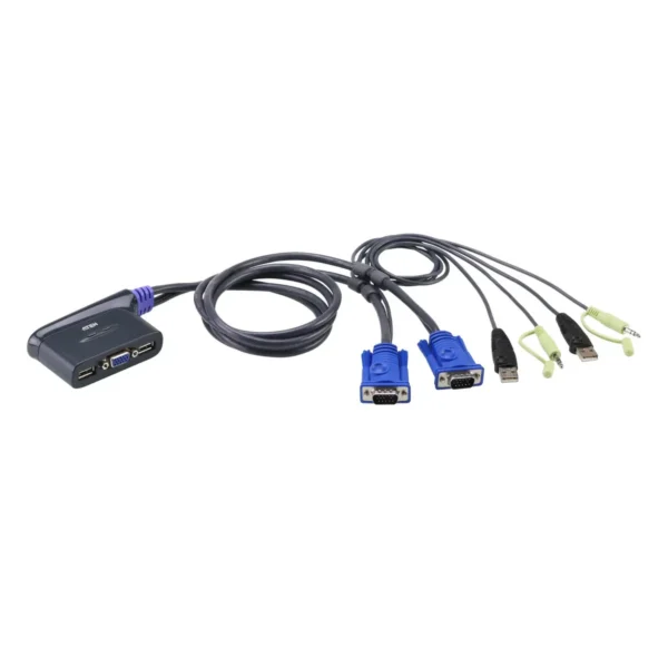 ATEN 2-Port USB KVM switch Blue