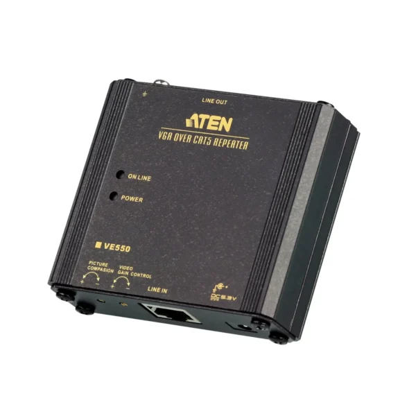 ATEN VE550 AV extender AV repeater Black