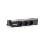 Equip 3-Outlet German Power Distribution Unit, 10″