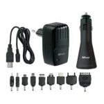 Trust SmartCharge Mobile phone, MP3 Black AC, Cigar lighter Auto, Indoor