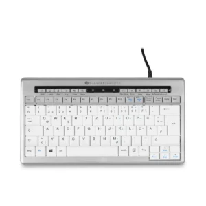 BakkerElkhuizen S-board 840 keyboard Office USB QWERTZ Swiss Light grey, White