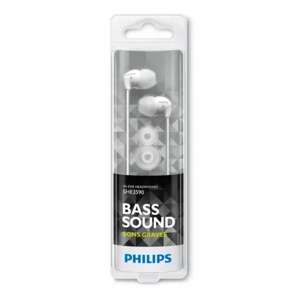 Philips In-Ear Headphones SHE3590WT/10