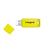Integral 16GB USB2.0 DRIVE NEON YELLOW