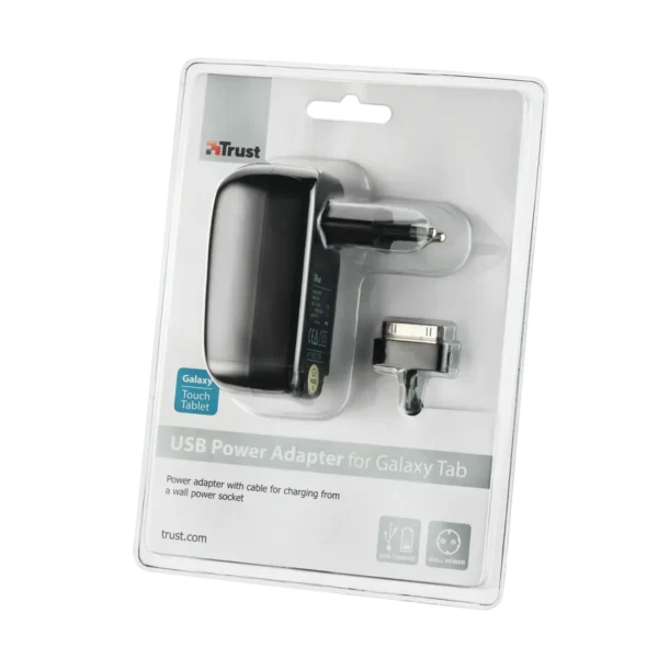 Trust USB Power Adapter for Galaxy Tab E-book reader, Mobile phone Black AC Indoor