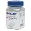 Intellinet RJ45 Modular Plugs, Cat6, UTP, 2-prong, for stranded wire, 15 µ gold plated contacts, 100 pack