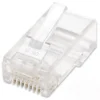Intellinet RJ45 Modular Plugs, Cat6, UTP, 2-prong, for stranded wire, 15 µ gold plated contacts, 100 pack