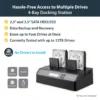 StarTech.com 4 Bay USB 3.0 eSATA to SATA Standalone 1:3 HDD Hard Drive Duplicator Dock