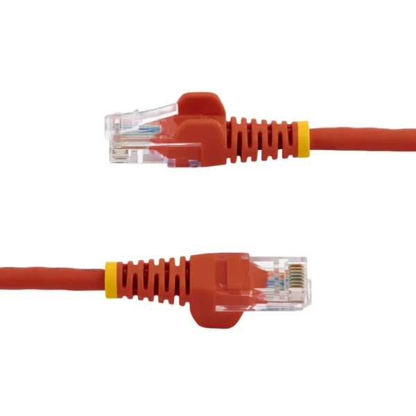 StarTech.com Cat5e Patch Cable with Snagless RJ45 Connectors – 10 ft, Red
