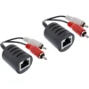 InLine RCA Audio over LAN / Ethernet / RJ45 Cable 2pcs. one set