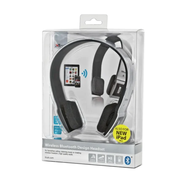 Trust 18214 headphones/headset Wireless Head-band Calls/Music USB Type-A Bluetooth Silver