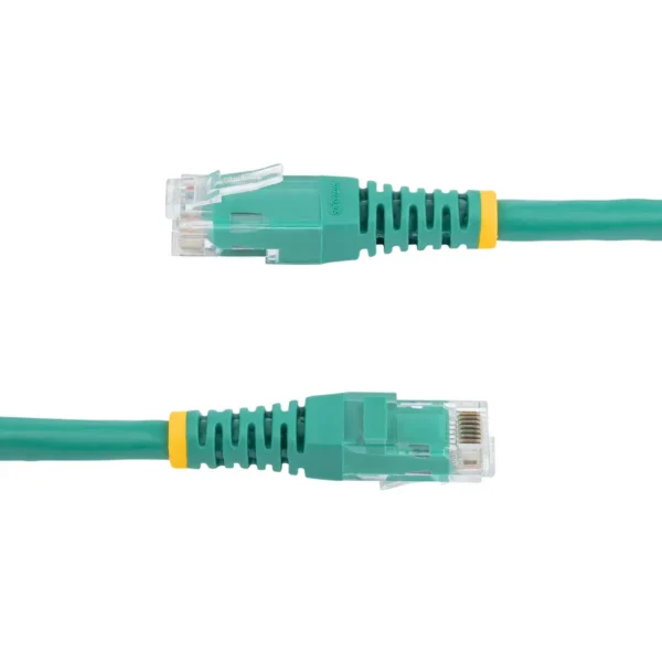 StarTech.com 3ft CAT6 Ethernet Cable – Green CAT 6 Gigabit Ethernet Wire -650MHz 100W PoE RJ45 UTP Molded Network/Patch Cord w/Strain Relief/Fluke Tested/Wiring is UL Certified/TIA