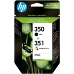 HP 350 Black/351 Tri-color 2-pack Original Ink Cartridges