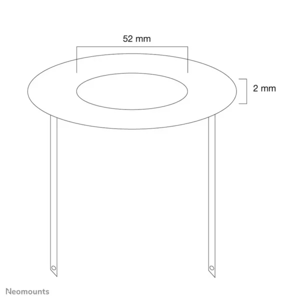 Neomounts FPMA-CRB5 Ceiling cover – diam. 52 mm
