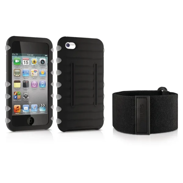 Philips DLA1292/17 MP3/MP4 player case Shell case Black Silicone