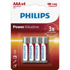 Philips Power Alkaline Battery LR03P4B/10