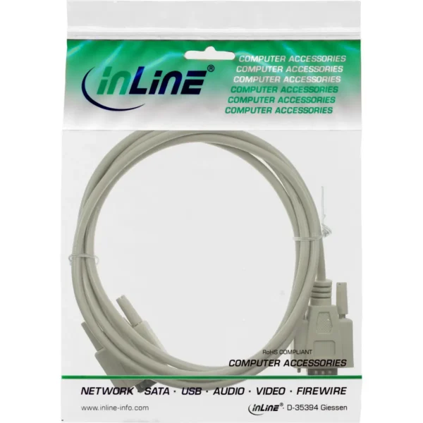 InLine serial cable DB9 male / male direct 5m