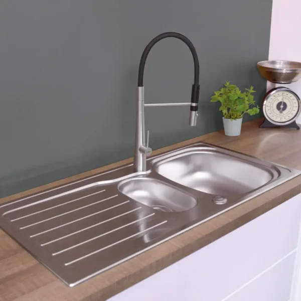 CDA KA22SS kitchen sink Top-mounted sink Rectangular Stainless steel
