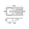 CDA KA22SS kitchen sink Top-mounted sink Rectangular Stainless steel
