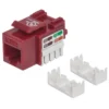 Intellinet Keystone Jack, Cat5e, UTP, Punch-down, Red