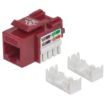 Intellinet Keystone Jack, Cat5e, UTP, Punch-down, Red