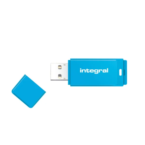 Integral 8GB USB2.0 DRIVE NEON BLUE