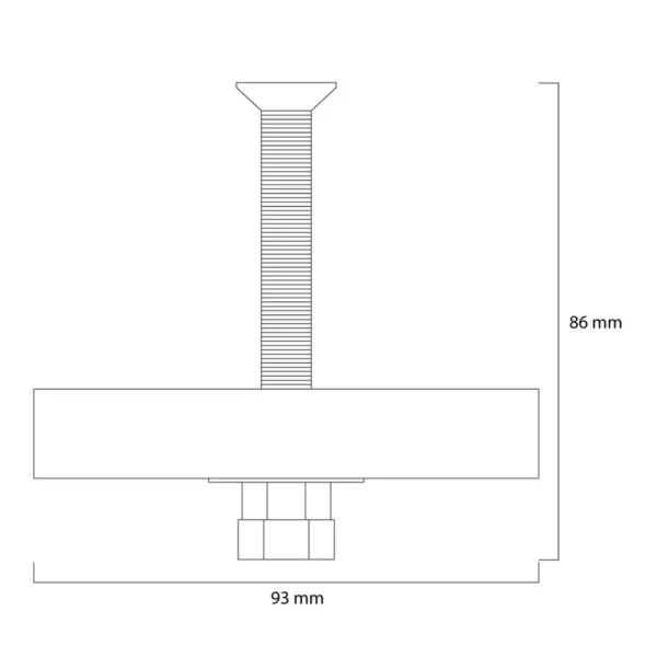 Neomounts grommet plate for desk mount