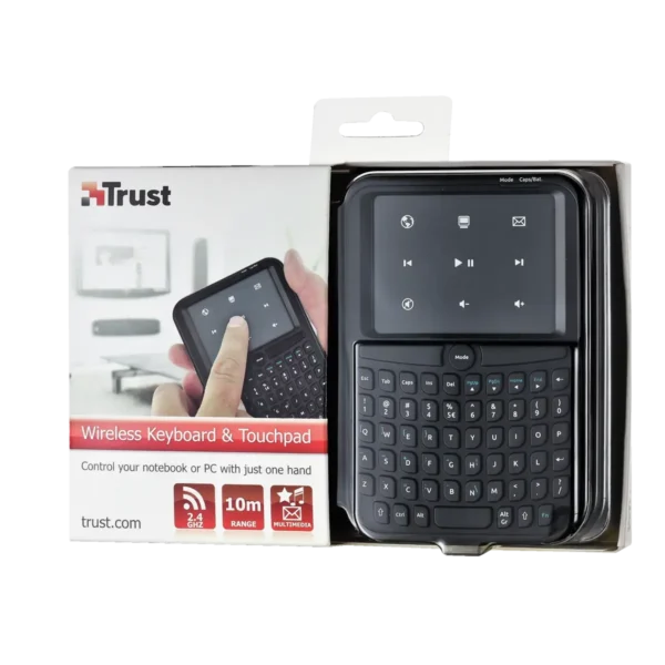 Trust Handheld Wireless & Touchpad keyboard USB Black