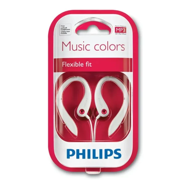 Philips SHS3212S/28 headphones/headset Wired Ear-hook Red, White