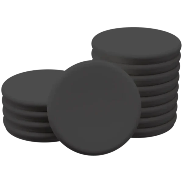 Legamaster glassboard magnet black 5pcs