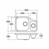 CDA KCC28SS kitchen sink Top-mounted sink Rectangular Stainless steel