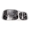CDA KCC28SS kitchen sink Top-mounted sink Rectangular Stainless steel