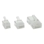 InLine Modular Plug 8P8C RJ45 for Crimping to ribbon Cable ISDN, 100 pcs.