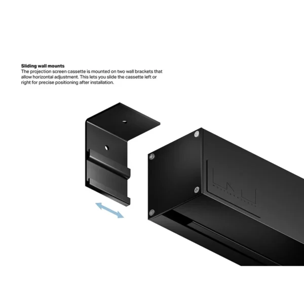 Multibrackets M 16:10 Motorized Proj Screen 232,6×145,4, 108″ Black Ed