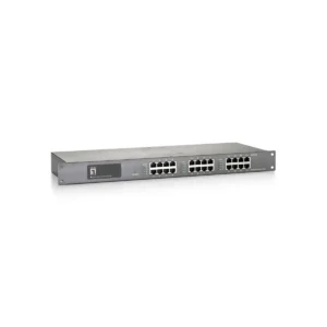 LevelOne 12-Port Fast Ethernet PoE Injector Hub, 200W