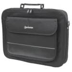 Manhattan Empire Laptop Bag 17.3″, Clamshell design, Accessories Pocket, Shoulder Strap (removable), Notebook Case, Black, Three Year Warranty
