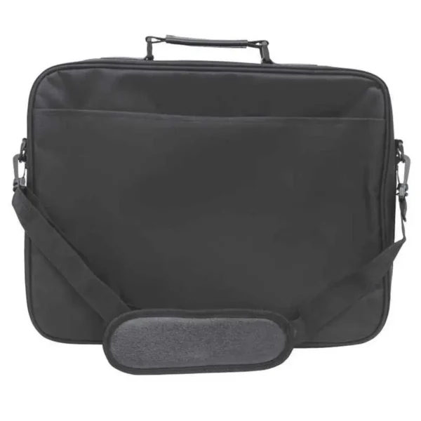 Manhattan Empire Laptop Bag 17.3″, Clamshell design, Accessories Pocket, Shoulder Strap (removable), Notebook Case, Black, Three Year Warranty