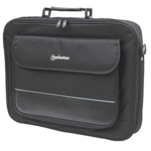 Manhattan Empire Laptop Bag 17.3″, Clamshell design, Accessories Pocket, Shoulder Strap (removable), Notebook Case, Black, Three Year Warranty