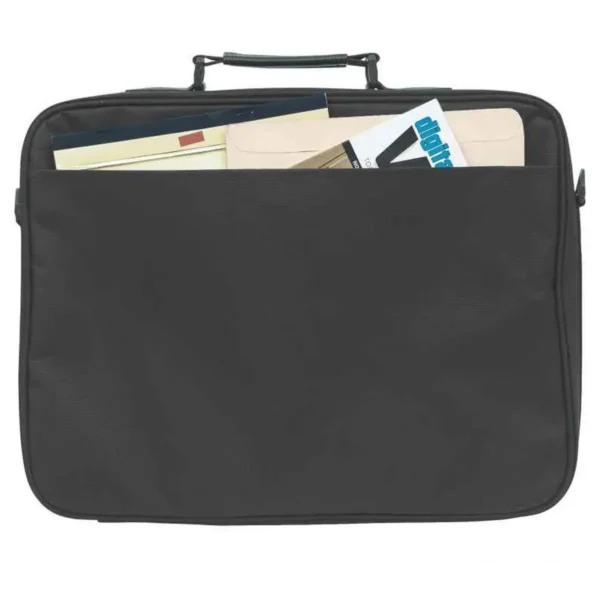 Manhattan Empire Laptop Bag 17.3″, Clamshell design, Accessories Pocket, Shoulder Strap (removable), Notebook Case, Black, Three Year Warranty