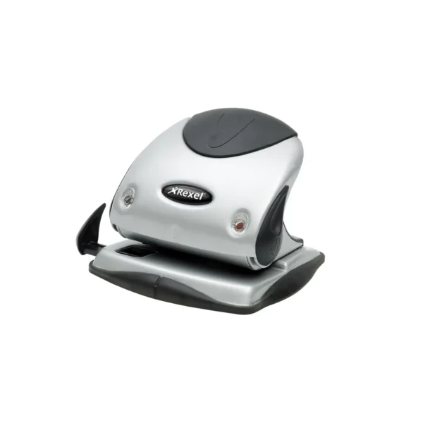 Rexel Precision 225 2 Hole Punch Silver/Black