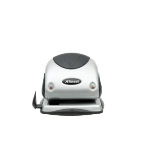 Rexel Precision 225 2 Hole Punch Silver/Black