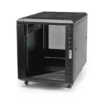 StarTech.com 4-Post 12U Server Rack Cabinet, Lockable 19″ Data Rack Cabinet for Computer / AV / IT Equipment, Office / Home Network Rack with Casters & Adjustable Mounting Rails