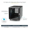 StarTech.com 4-Post 12U Server Rack Cabinet, Lockable 19″ Data Rack Cabinet for Computer / AV / IT Equipment, Office / Home Network Rack with Casters & Adjustable Mounting Rails