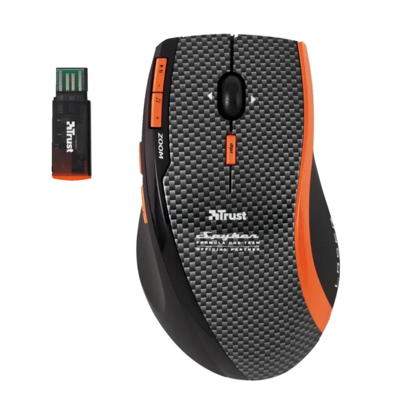 Trust Spyker F1 Wireless Laser MI-7750R mouse RF Wireless 800 DPI
