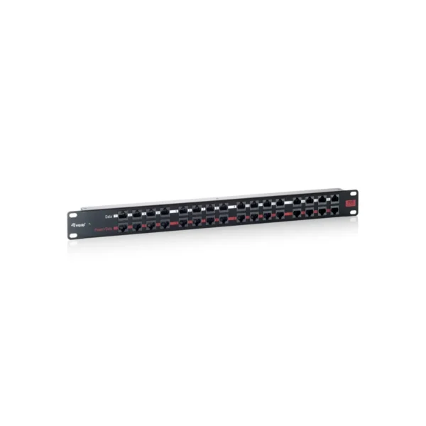 Equip 16-Port PoE Patch Panel, Black