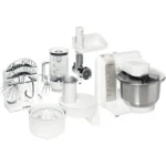 Bosch MUM4856EU food processor 600 W Silver, White