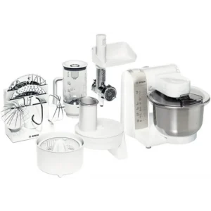 Bosch MUM4856EU food processor 600 W Silver, White